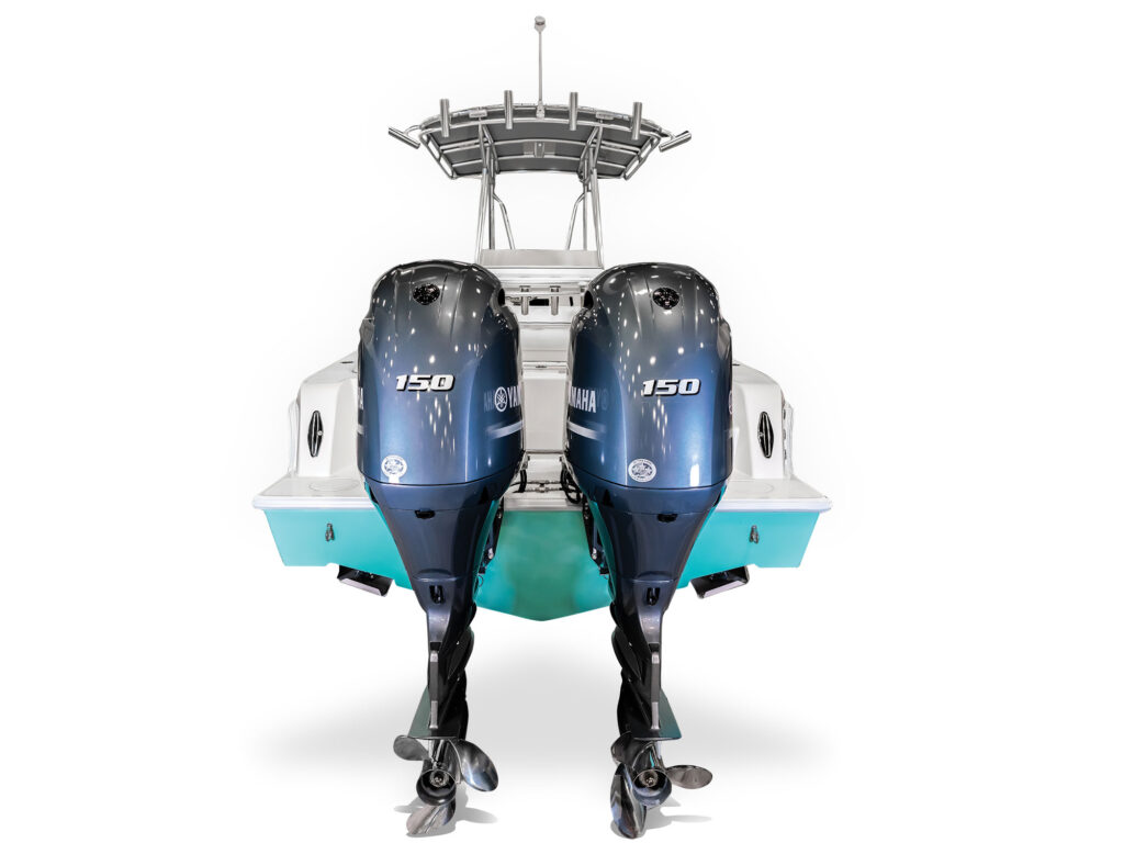 Contender with twin outboards