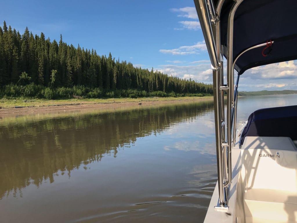 Mackenzie River from the Aspen catamaran