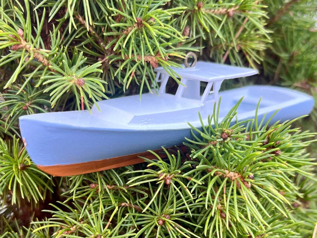 ADC Boat Models Lobster Boat Tree Ornaments