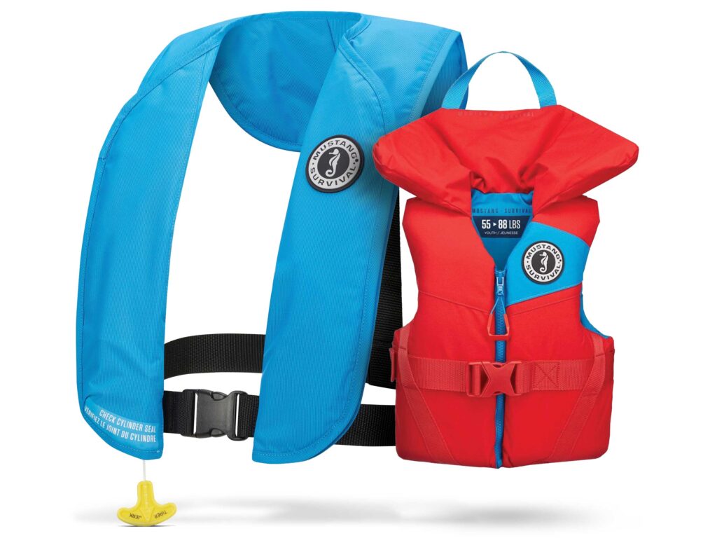 Collection of life jackets