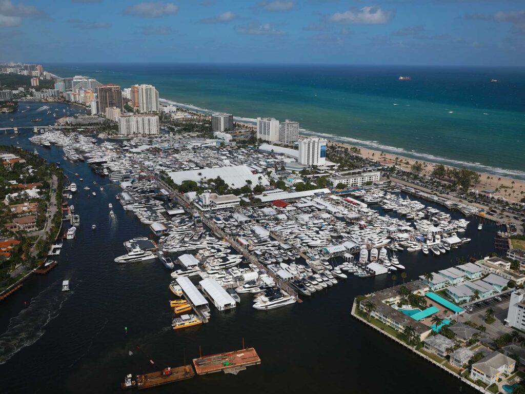 Boats at docks in Fort Lauderdale