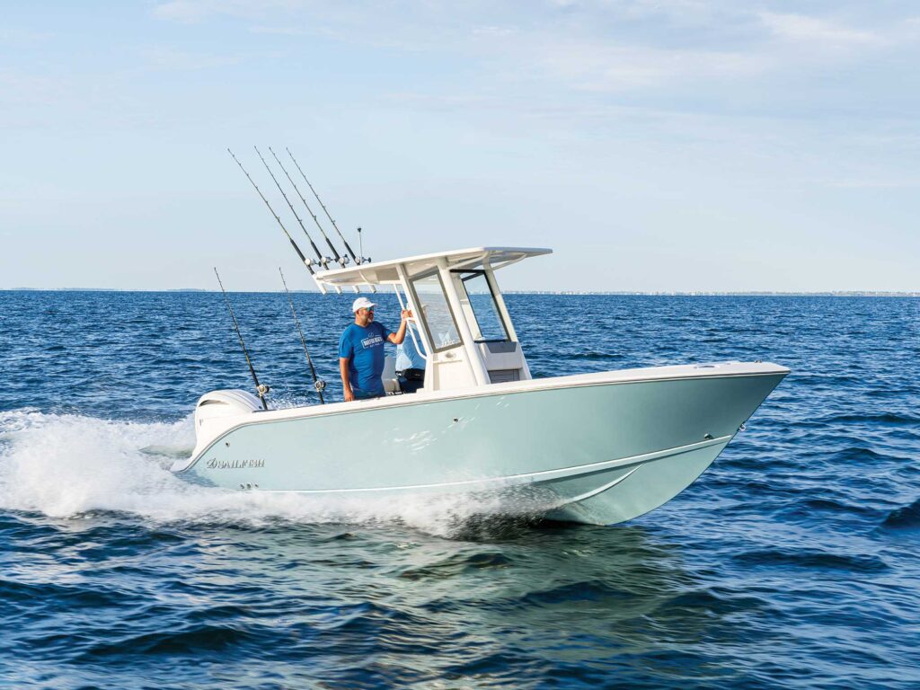 Sailfish 232 CC on the ocean