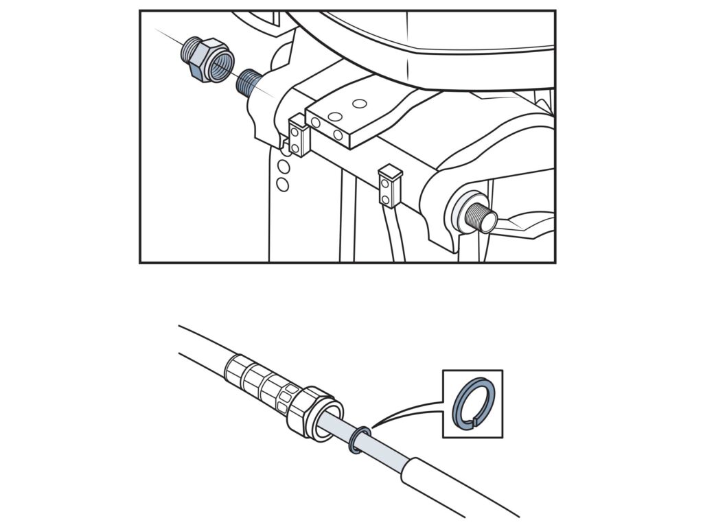 Cable adapter or cable spacer for XPA install