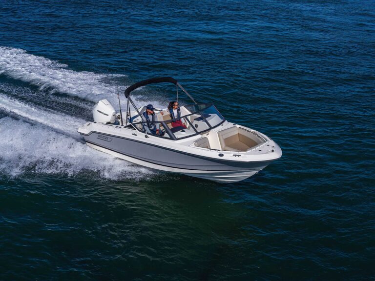 Boston Whaler 210 Vantage running smoothly