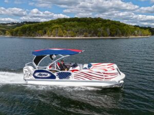 Aloha Paradise Series Patriot 260 on the lake