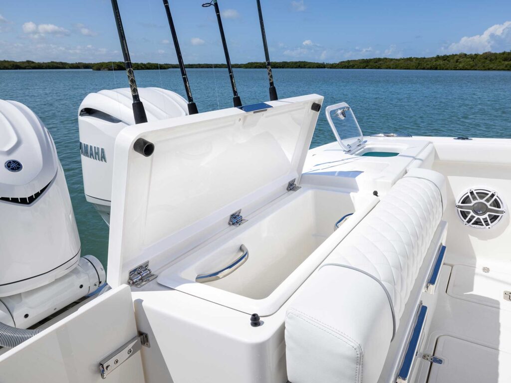 Pursuit OS 325 transom livewell