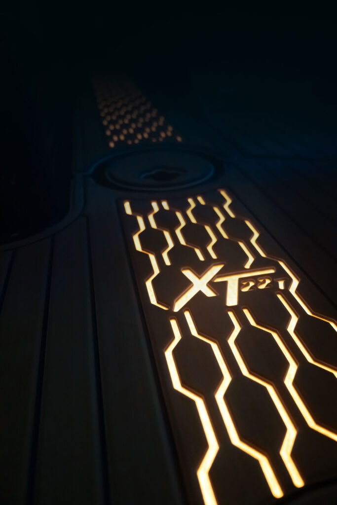 SeaDek lighting on a boat