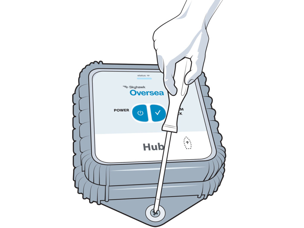 Installing the Skyhawk Oversea hub