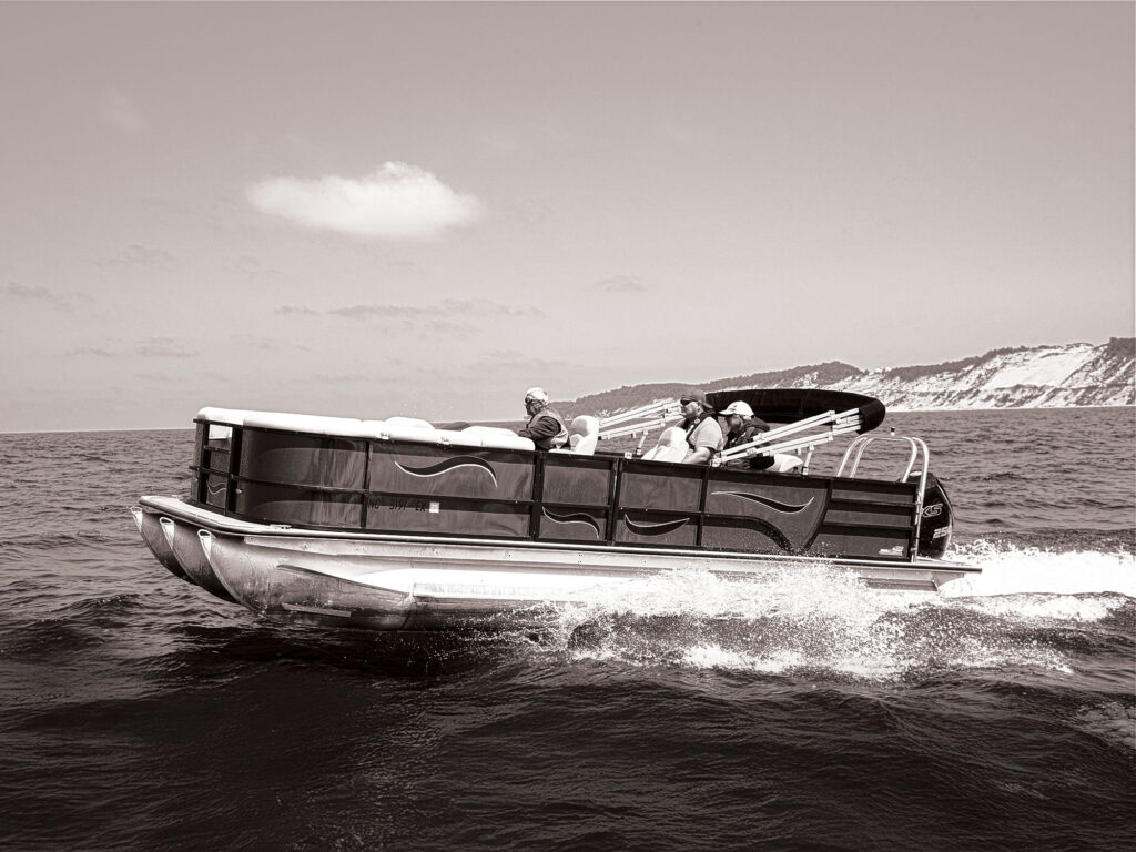 Running a pontoon across Lake Michigan