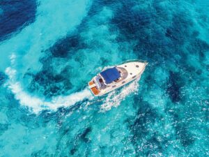 Boat in shallow water