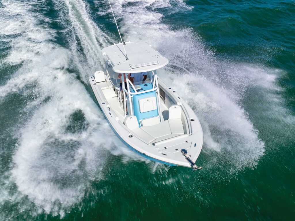 Sea Pro 255 FLX Sandbar Boat overhead