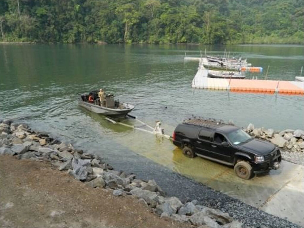 Launching a boat