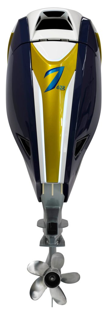 Seven Marine 627 Outboard Rear View of Cowl