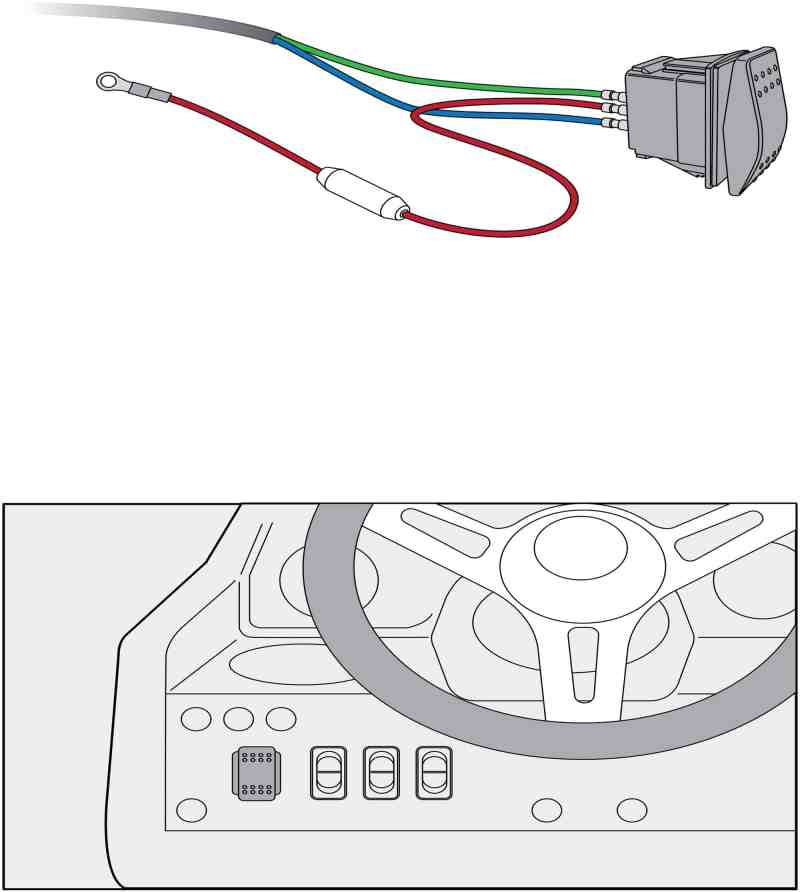 Installing the jack plate switch