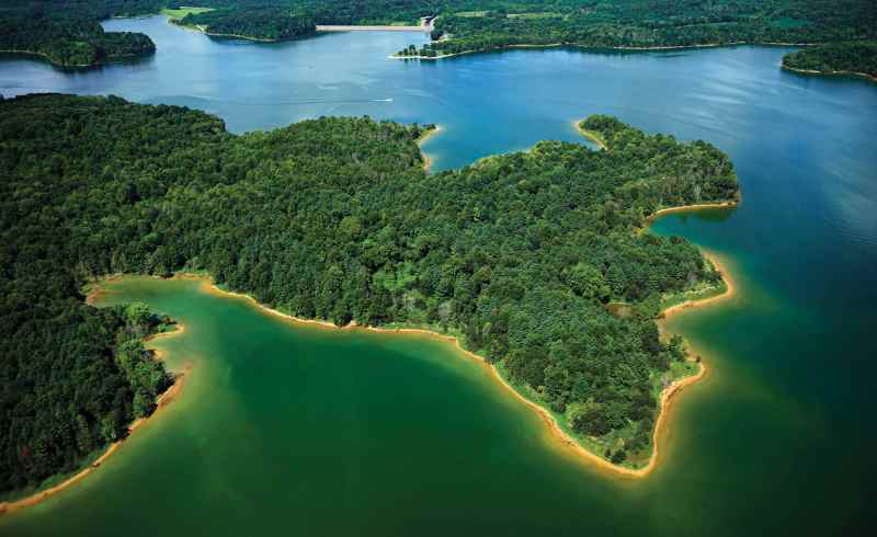 Patoka Lake from overhead