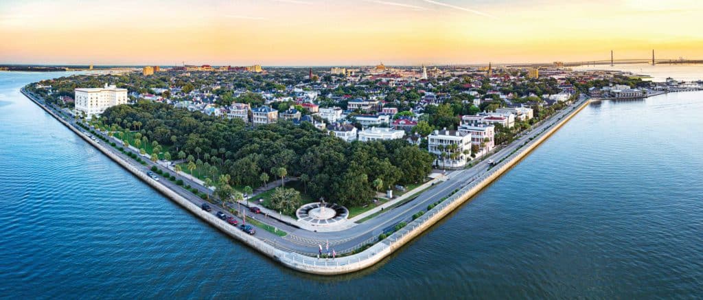 Charleston downtown riverfront