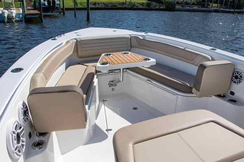 EdgeWater 340CC bow seating