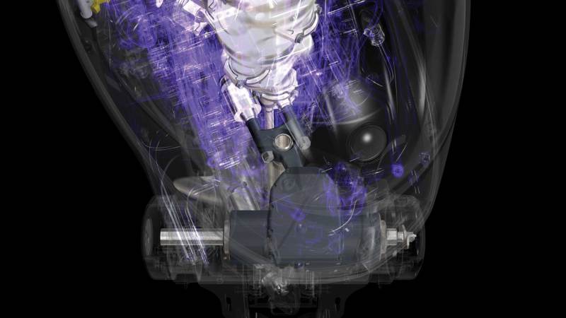 Power steering diagram on Yamaha outboard