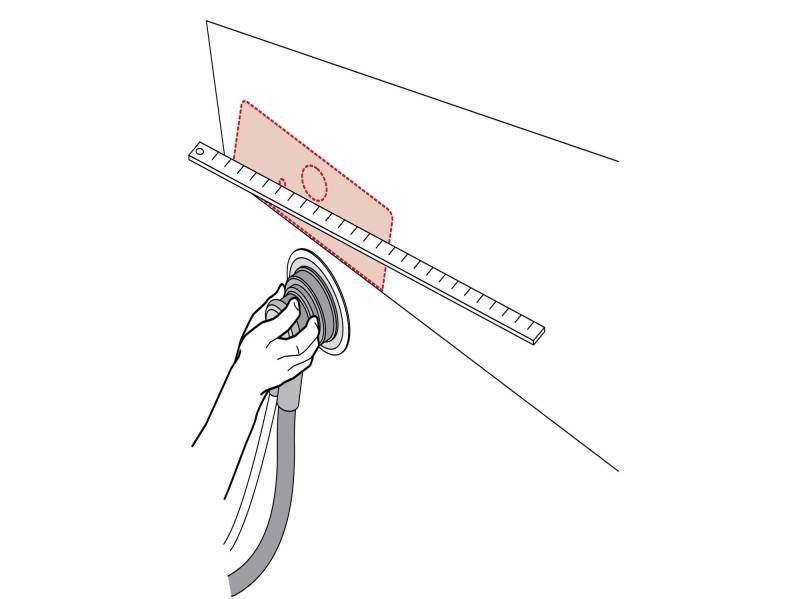 Prepare the transom for installation
