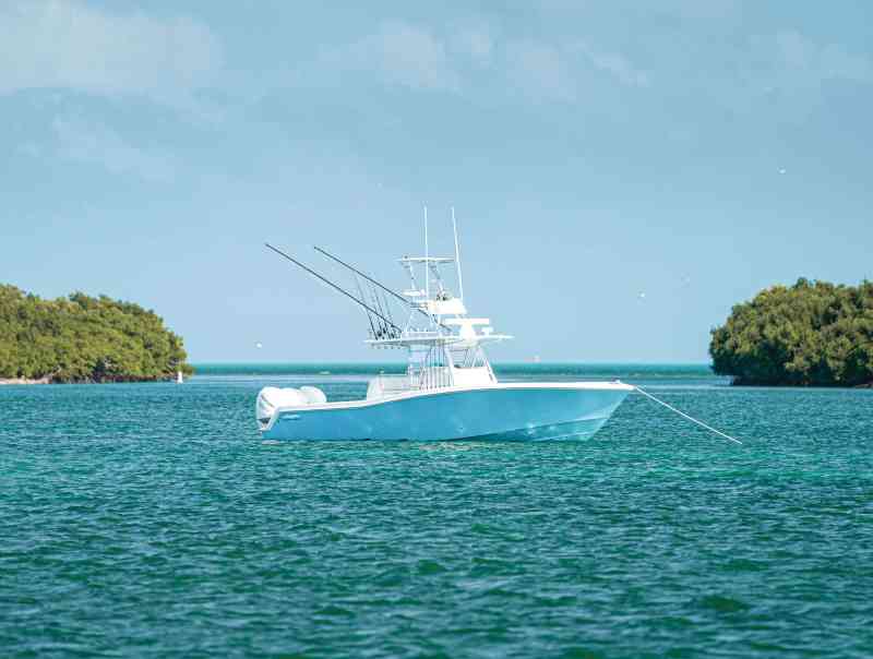 Invincible 39 Open Fisherman at anchor