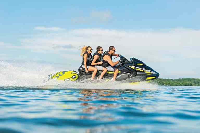 Yamaha VX Limited HO with three riders