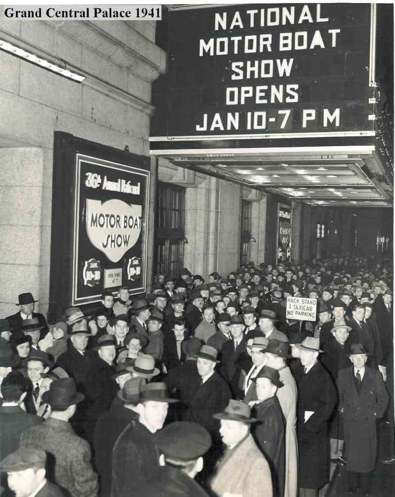 In 1941 the New York Boat Show was held at Grand Central Palace