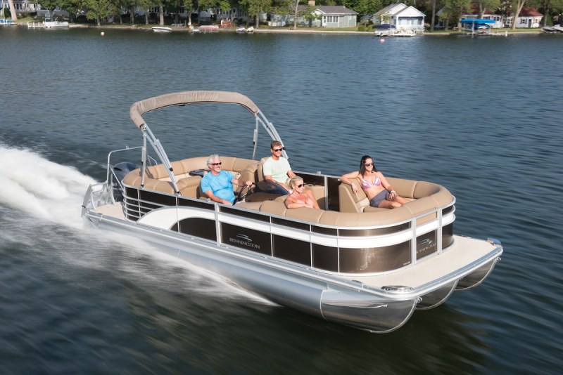 LOA: 24'9"
Beam: 8'6"
Dry Weight: 3,064 lb.
Seating/Weight Capacity: 12/3,064 lb.
Fuel Capacity: 25 gal. More Information: benningtonmarine.com