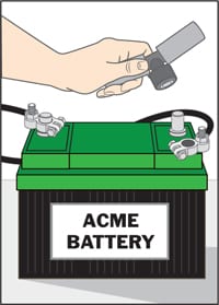 Cleaning battery terminals