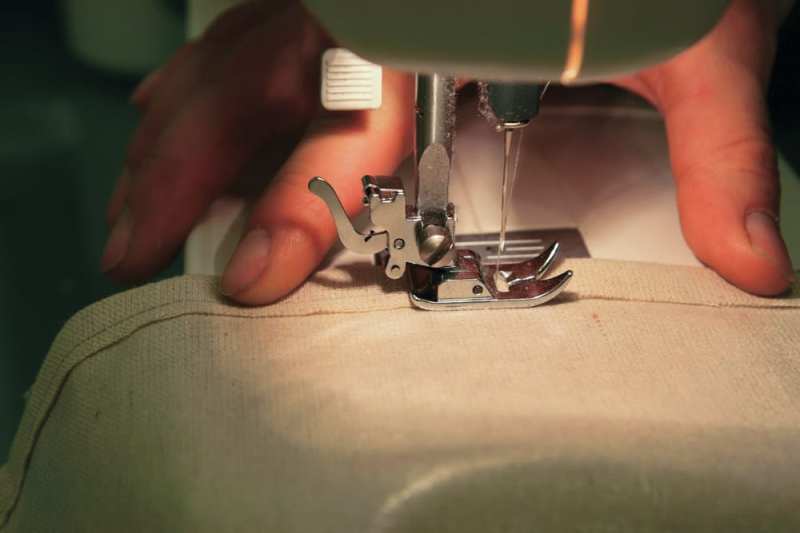 Repairing a seam on canvas