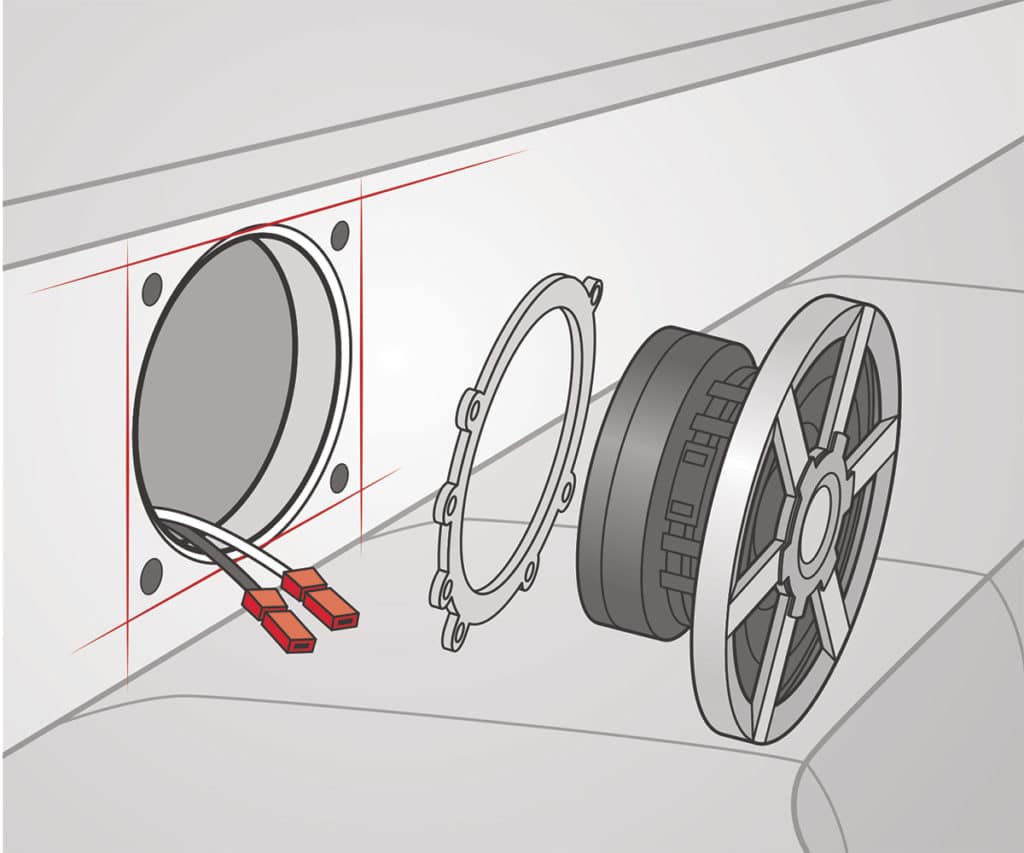 Installing marine speakers