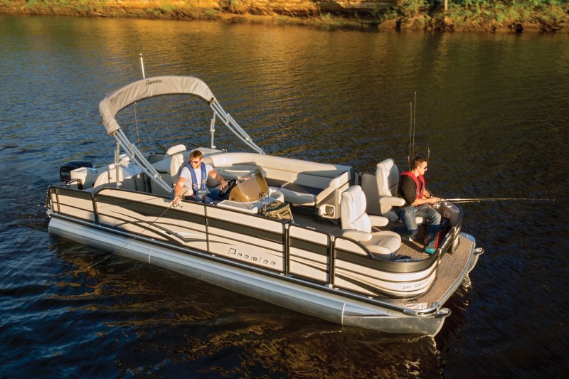 The earliest pontoon owners figured out along the way that, with their space and stability, pontoons make excellent fishing platforms. So it's no surprise that some pontoon builders started building fishing-specific boats. Perhaps no pontoon is fishier than the new Premier 241 Cast A Way. Premier 241 Cast A Way Review & Video