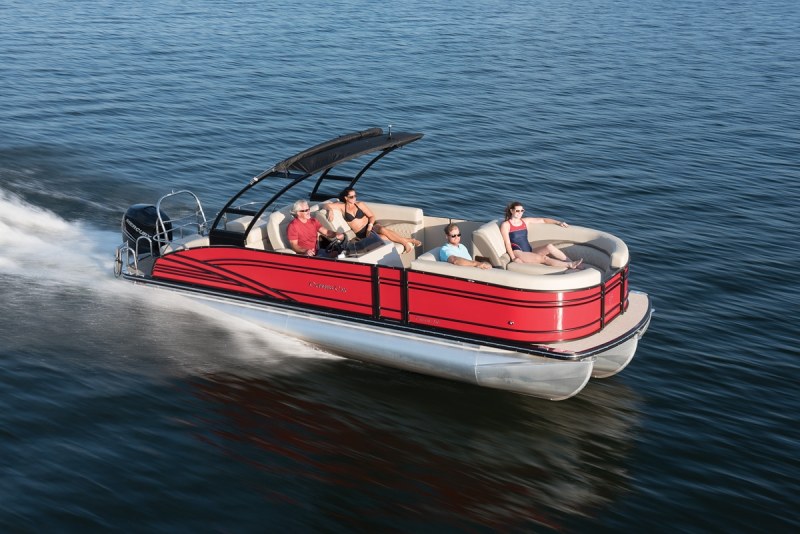 LOA: 26'9"
Beam: 8'6"
Dry Weight: 4,199 lb. (without engine)
Seating/Weight Capacity: 14/3,050 lb.
Fuel Capacity: 50 gal. More Information: cypresscaypontoons.com