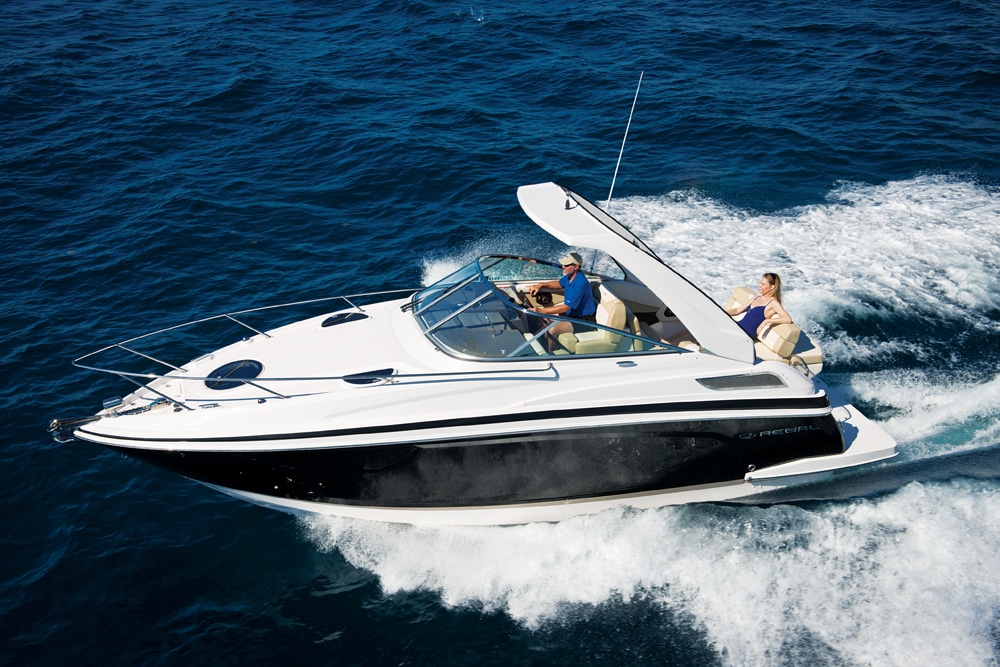 Regal 28 Express on the water