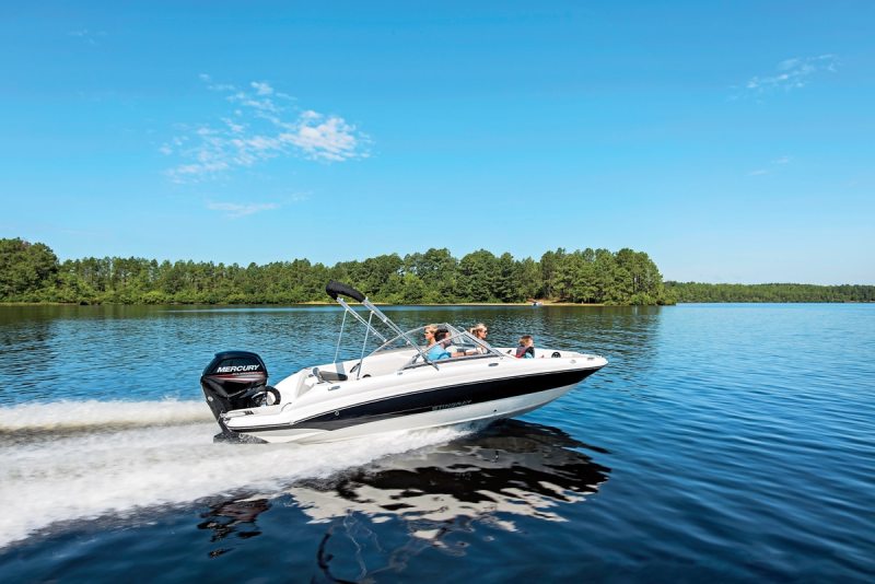 LOA: 19'1"
Beam: 7'6"
Dry Weight (approx.): 2,000 lb. (with test power)
Seating/Weight Capacity: 9/2,025 lb.
Fuel Capacity: 21 gal. More Information: stingrayboats.com