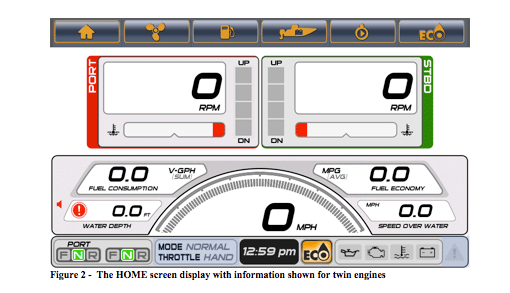 Evinrude Digital Gauges
