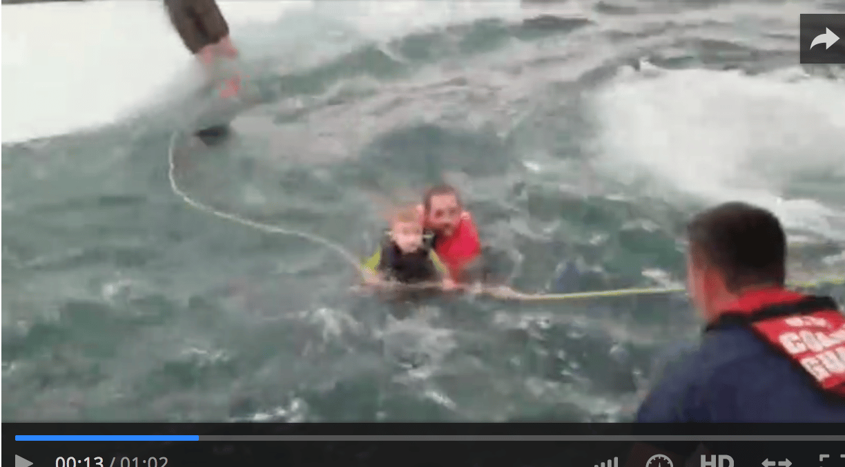 Coast Guard Rescues Four From Capsized Boat | Boating Mag