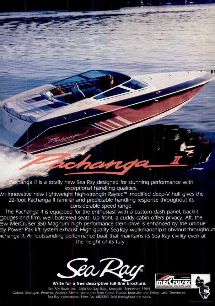 In Our Wake: The Sea Ray Pachanga | Boating Mag