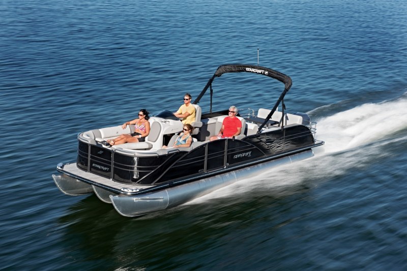LOA: 26'10"
Beam: 8'6"
Dry Weight: 2,542 lb.
Seating/Weight Capacity: 14/1,940 lb.
Fuel Capacity: 60 gal. More Information: starcraftmarine.com