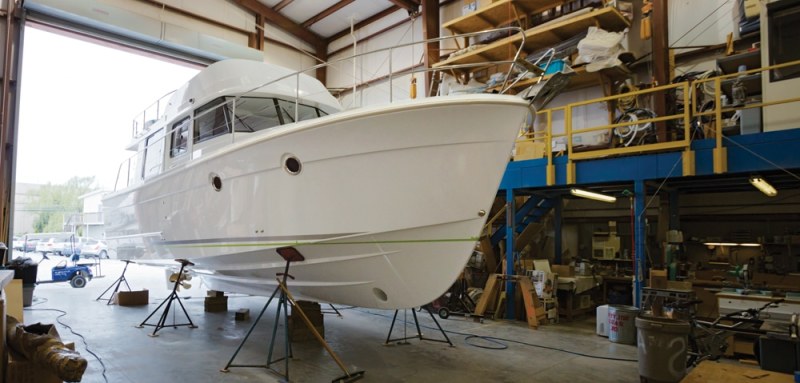 Laminate
Our surveyor found no voids in the hull laminate, meaning no hidden surprises for a prospective buyer. Hull Liner
Fitted with a hull liner/cabin pan, this boat is tough but may prove harder to repair in the event of a collision. Bulkheads
The survey proved the quality of the bulkheads' design and installation, verified by sea trial. Stringers
Stringer design was determined suitable for service by survey inspection and sea trial.