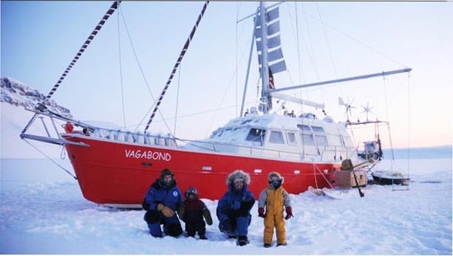 Eric Brossier and family: True boating adventurers.