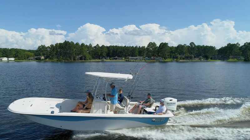 Carolina Skiff on the water