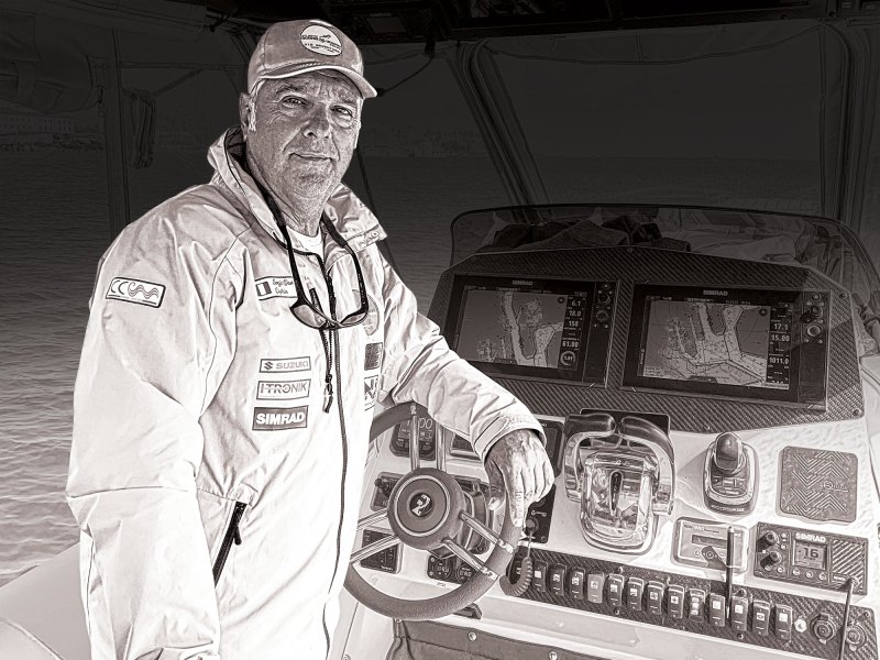 BTG0722-OBW-Davi Capt. Sergio Davi at the helm