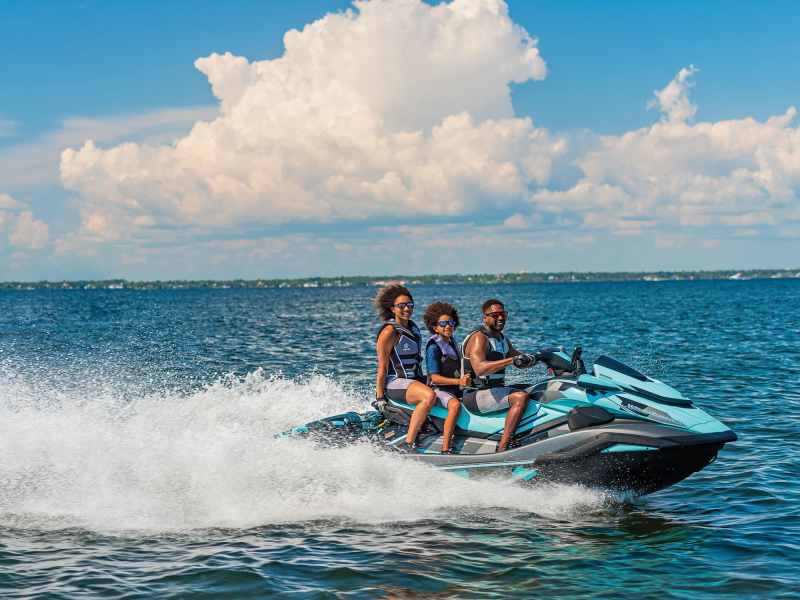 Yamaha FX Limited SVHO with three riders