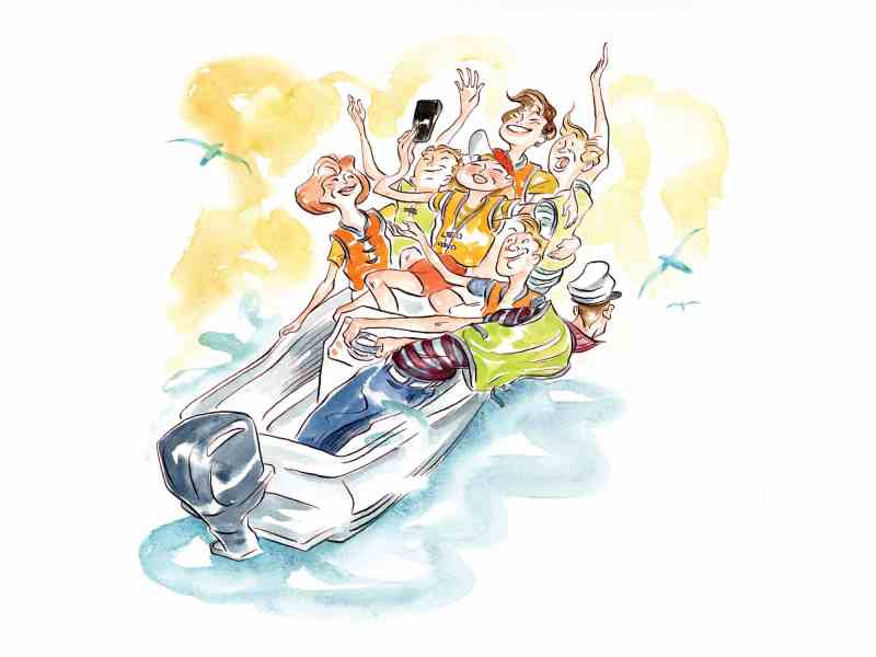 BTG0123-ILAB Crowded boat