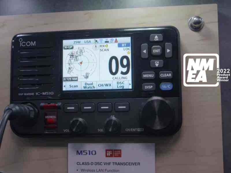 The Icom M510 is a 2022 NMEA award winner.