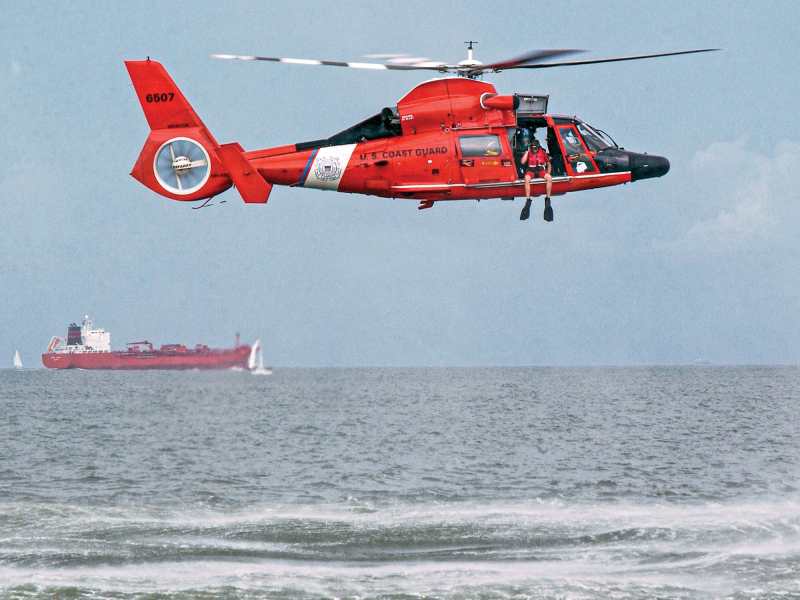 US Coast Guard MH-65 helicopter