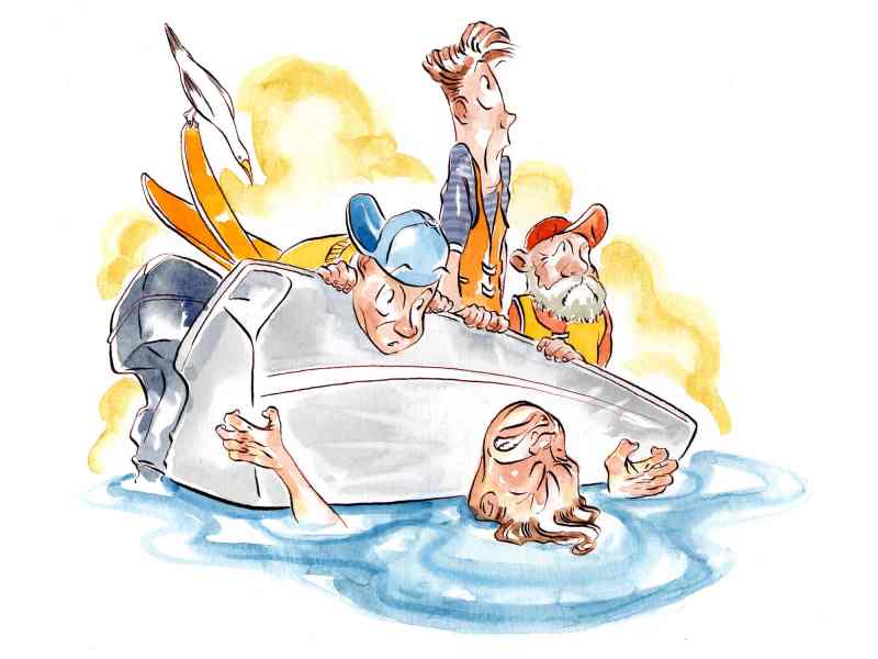 Boater breaks femur