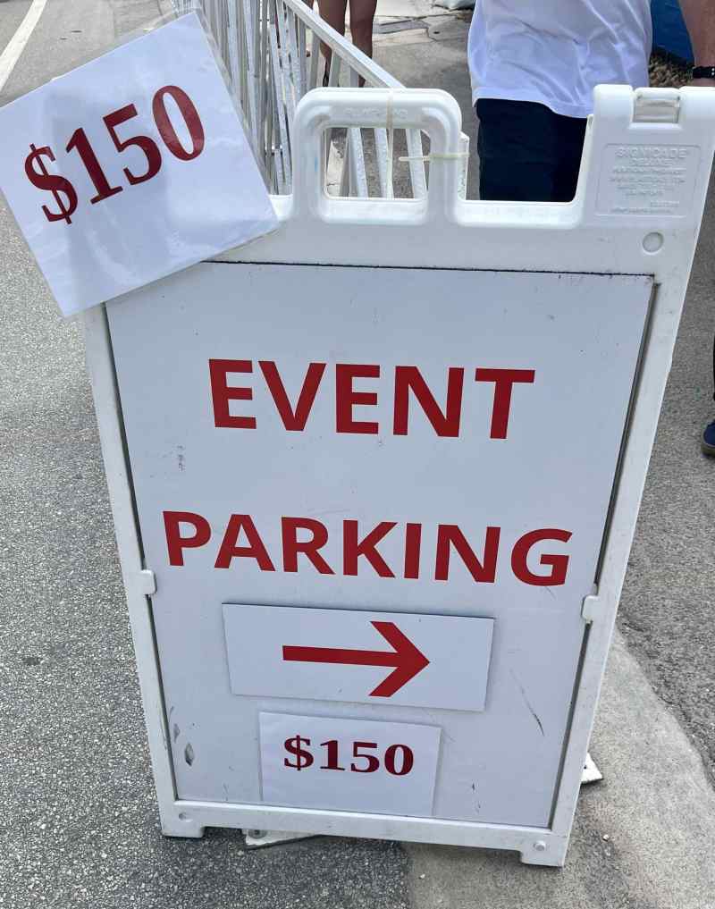 Boat show parking