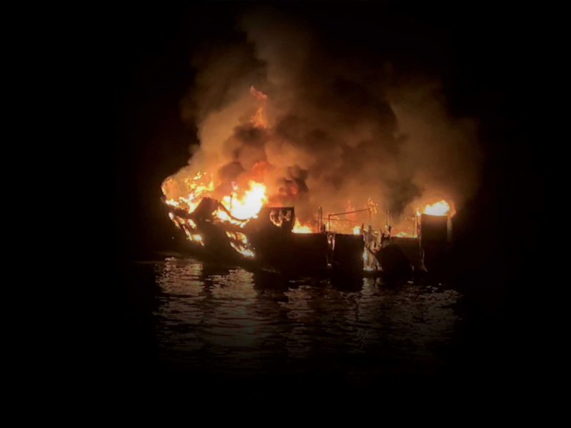 Conception burning to the waterline