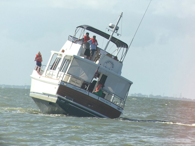 Crew donning life jackets in an emergency